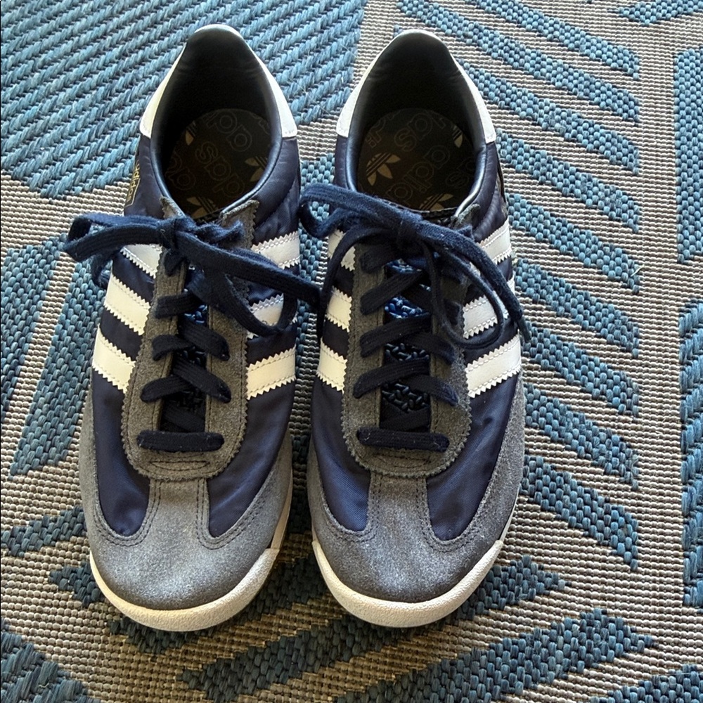 Adidas Navy and Gray Sneakers